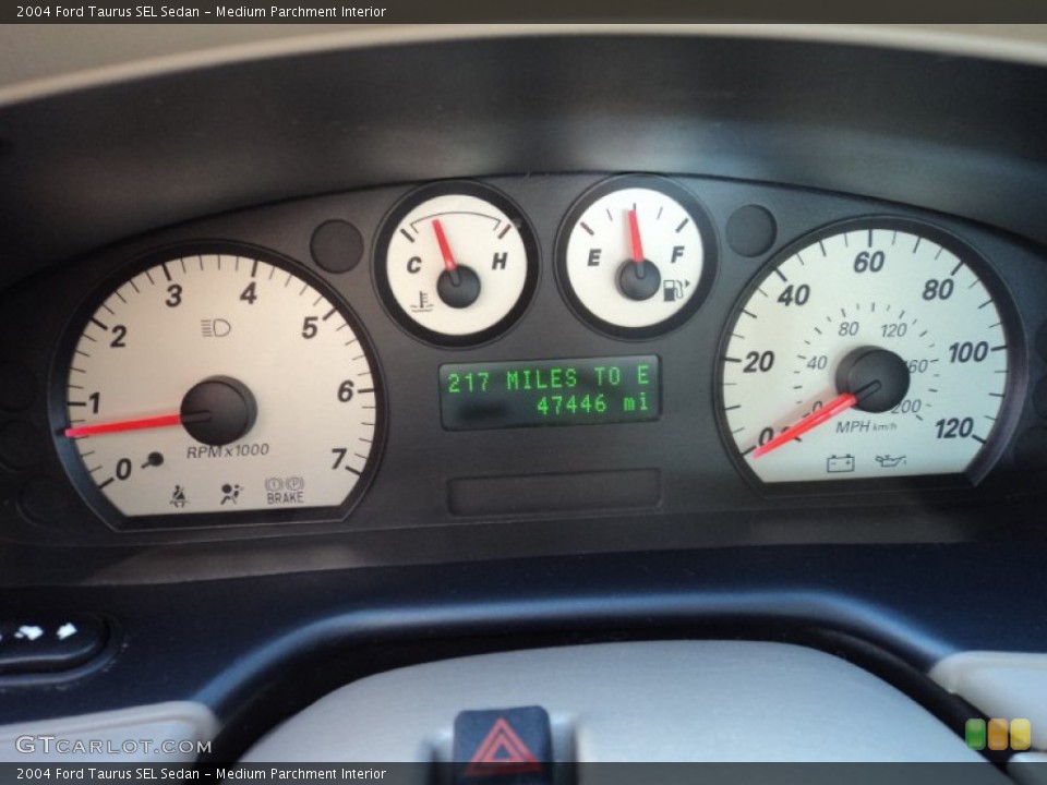 Medium Parchment Interior Gauges for the 2004 Ford Taurus SEL Sedan #63615662