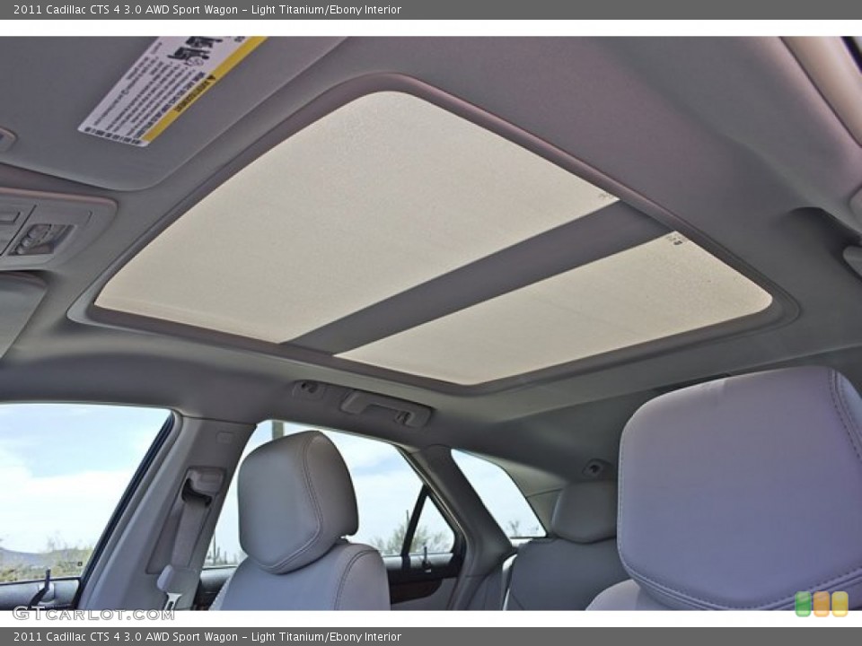 Light Titanium/Ebony Interior Sunroof for the 2011 Cadillac CTS 4 3.0 AWD Sport Wagon #63620731