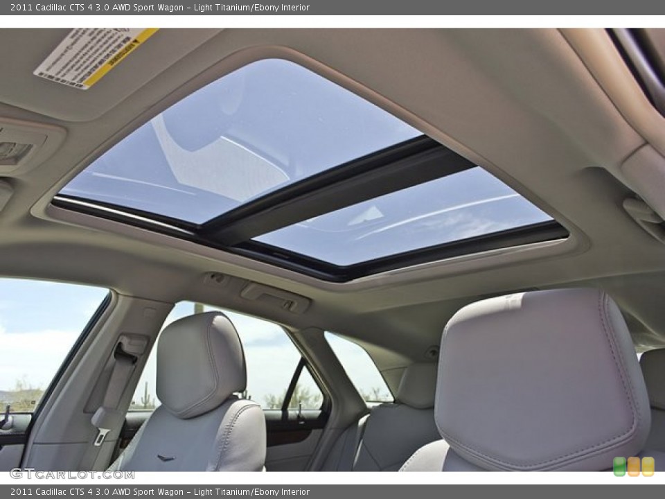Light Titanium/Ebony Interior Sunroof for the 2011 Cadillac CTS 4 3.0 AWD Sport Wagon #63620740