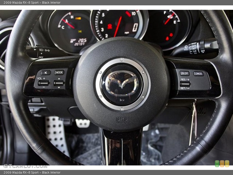 Black Interior Steering Wheel for the 2009 Mazda RX-8 Sport #63620938