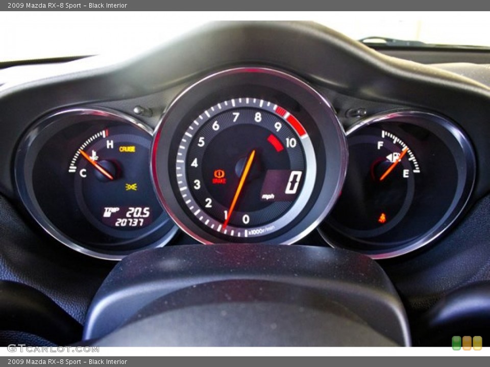 Black Interior Gauges for the 2009 Mazda RX-8 Sport #63620947