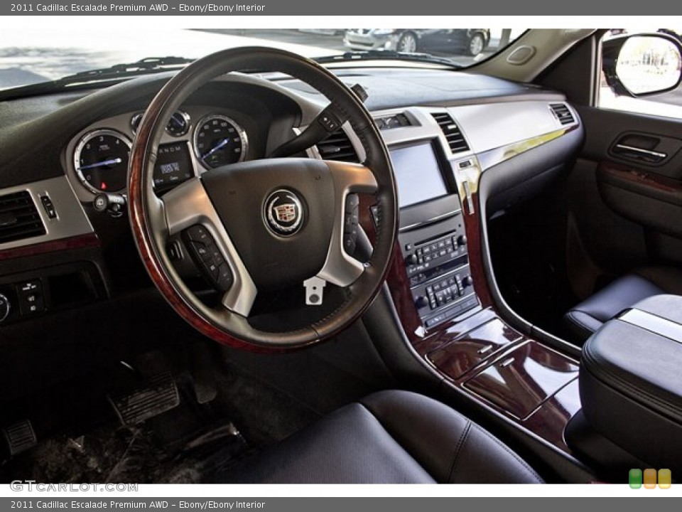Ebony/Ebony Interior Dashboard for the 2011 Cadillac Escalade Premium AWD #63621133