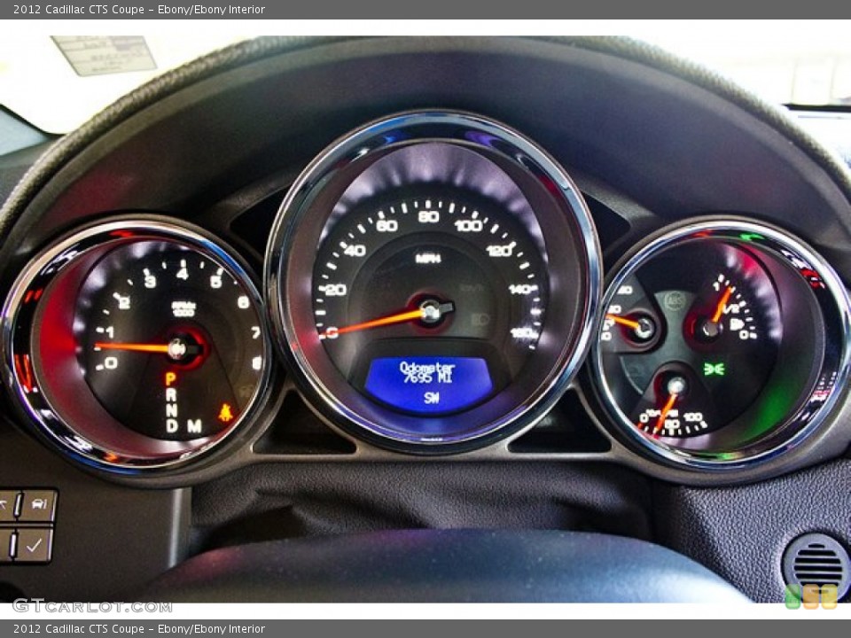 Ebony/Ebony Interior Gauges for the 2012 Cadillac CTS Coupe #63621511