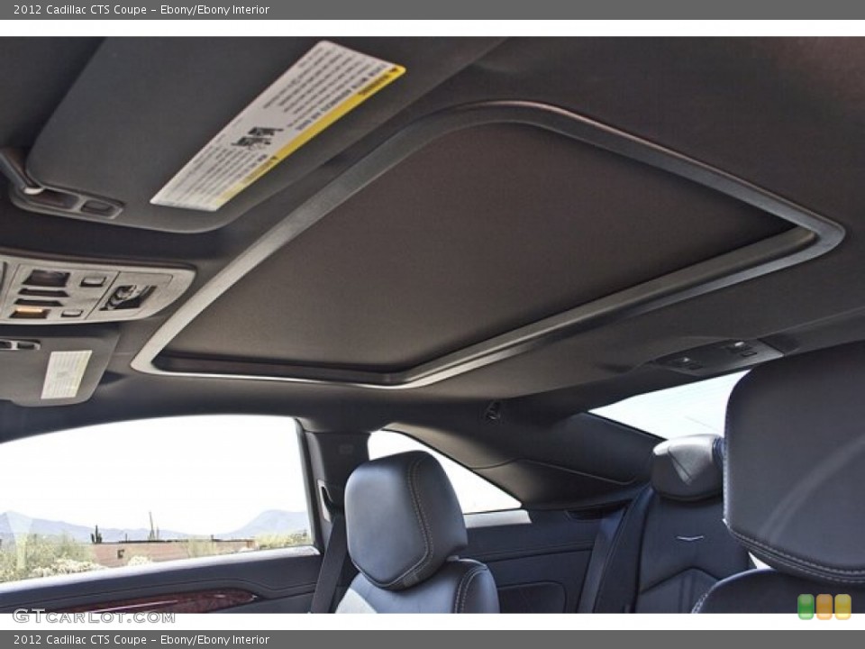 Ebony/Ebony Interior Sunroof for the 2012 Cadillac CTS Coupe #63621572