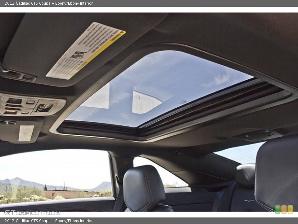 Ebony/Ebony Interior Sunroof for the 2012 Cadillac CTS Coupe #63621580