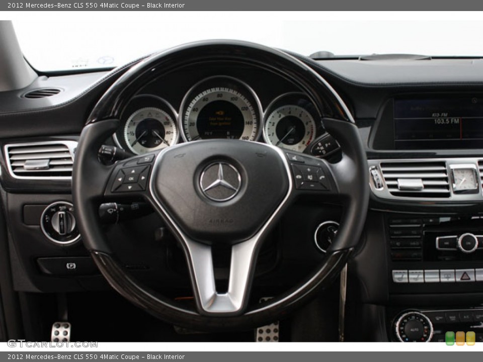 Black Interior Steering Wheel for the 2012 Mercedes-Benz CLS 550 4Matic Coupe #63621742
