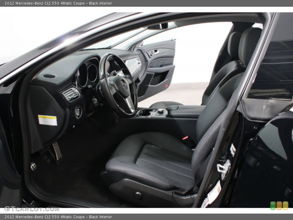 Black Interior Front Seat for the 2012 Mercedes-Benz CLS 550 4Matic Coupe #63621832