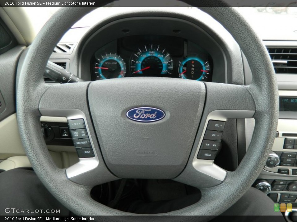 Medium Light Stone Interior Steering Wheel for the 2010 Ford Fusion SE #63621931