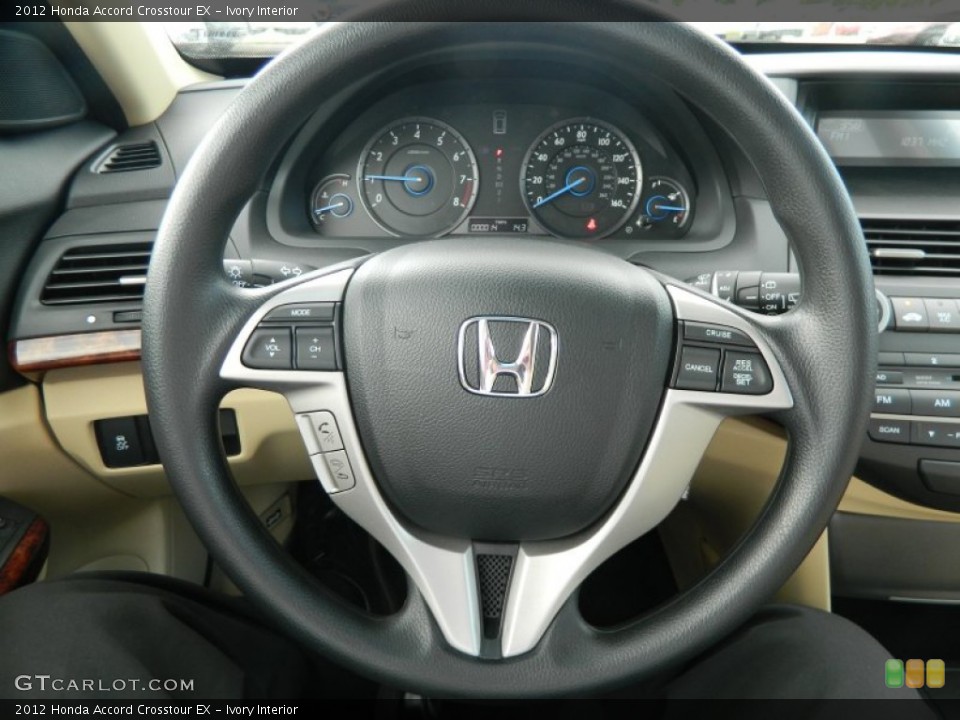 Ivory Interior Steering Wheel for the 2012 Honda Accord Crosstour EX #63623287