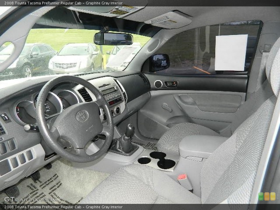 Graphite Gray Interior Photo for the 2008 Toyota Tacoma PreRunner Regular Cab #63624412