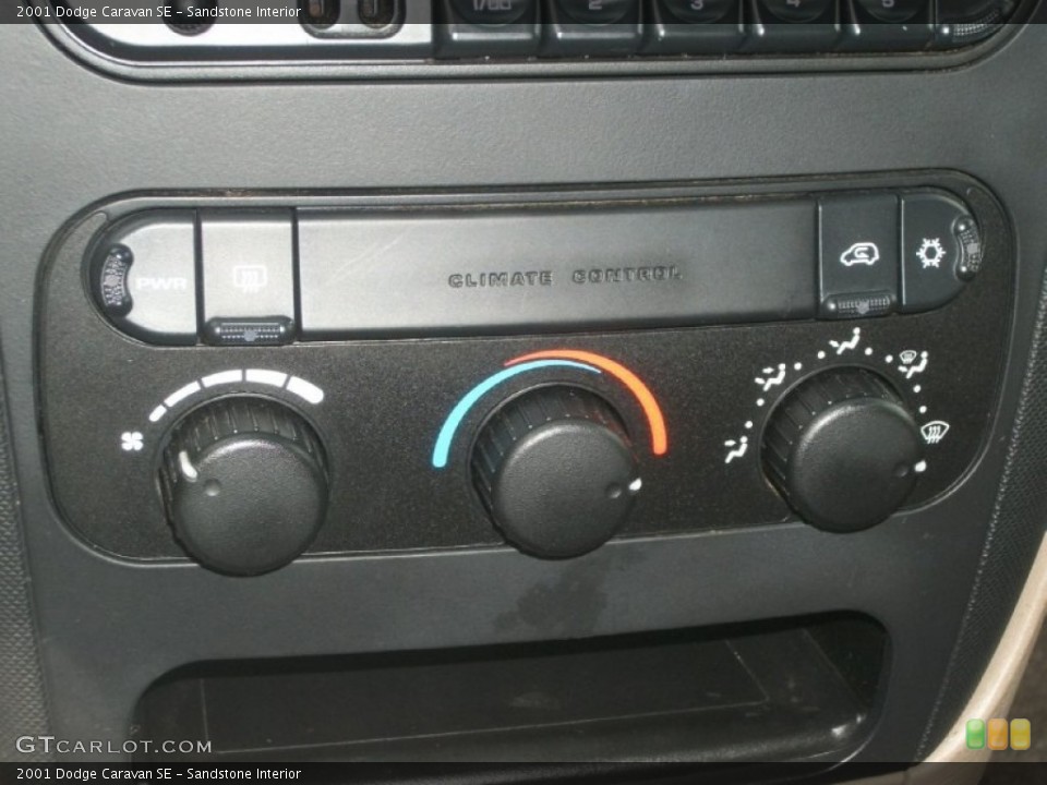 Sandstone Interior Controls for the 2001 Dodge Caravan SE #63630159