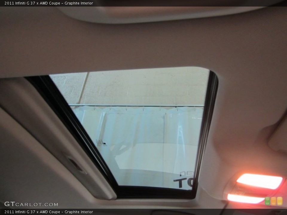 Graphite Interior Sunroof for the 2011 Infiniti G 37 x AWD Coupe #63637540
