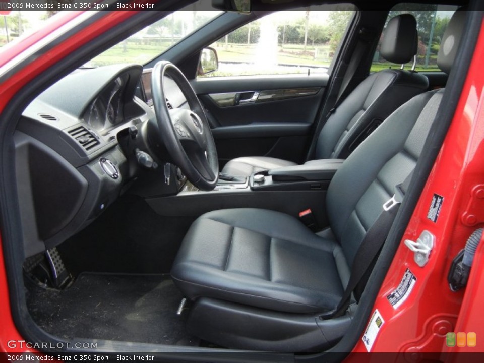 Black Interior Photo for the 2009 Mercedes-Benz C 350 Sport #63639014