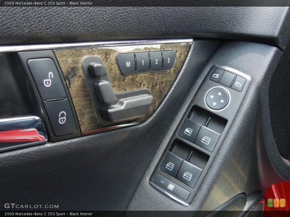 Black Interior Controls for the 2009 Mercedes-Benz C 350 Sport #63639034