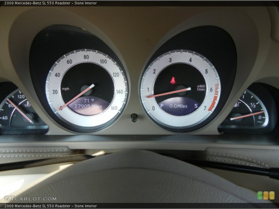 Stone Interior Gauges for the 2009 Mercedes-Benz SL 550 Roadster #63639451
