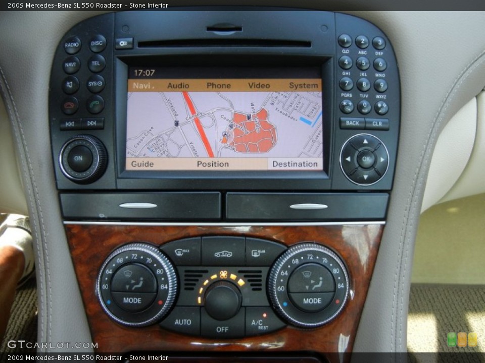 Stone Interior Navigation for the 2009 Mercedes-Benz SL 550 Roadster #63639466