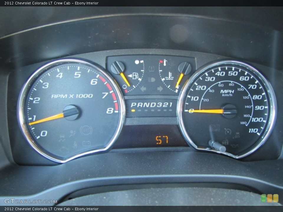 Ebony Interior Gauges for the 2012 Chevrolet Colorado LT Crew Cab #63639670