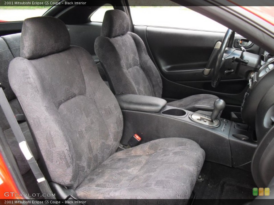 Black Interior Front Seat for the 2001 Mitsubishi Eclipse GS Coupe #63640651