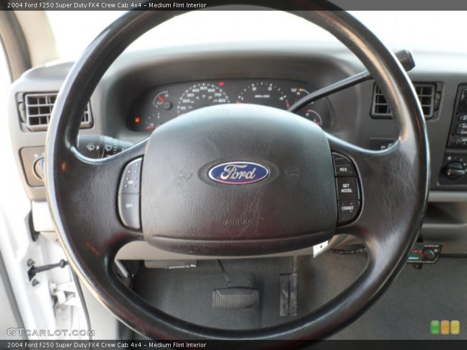 Medium Flint Interior Steering Wheel for the 2004 Ford F250 Super Duty FX4 Crew Cab 4x4 #63651131