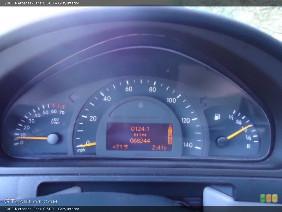 Gray Interior Gauges for the 2003 Mercedes-Benz G 500 #63651966