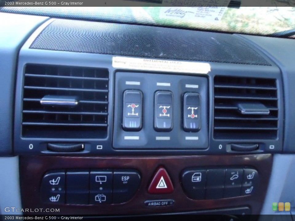 Gray Interior Controls for the 2003 Mercedes-Benz G 500 #63651991