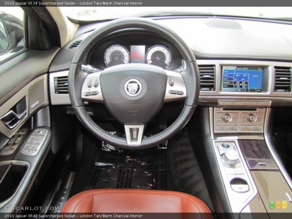 London Tan/Warm Charcoal Interior Dashboard for the 2010 Jaguar XF XF Supercharged Sedan #63653281