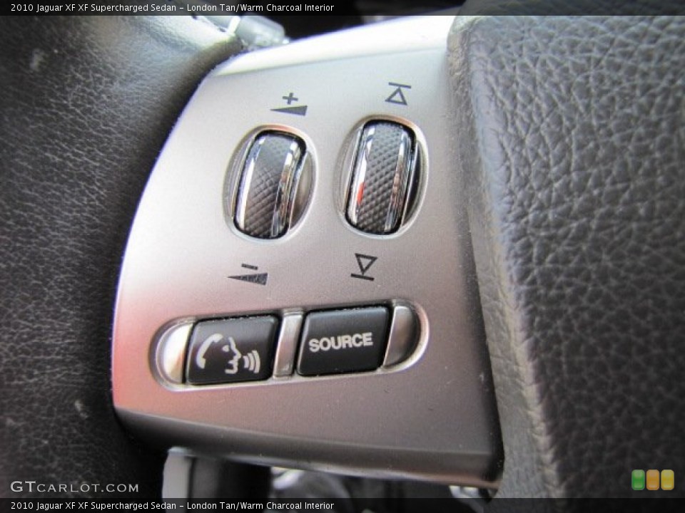London Tan/Warm Charcoal Interior Controls for the 2010 Jaguar XF XF Supercharged Sedan #63653299