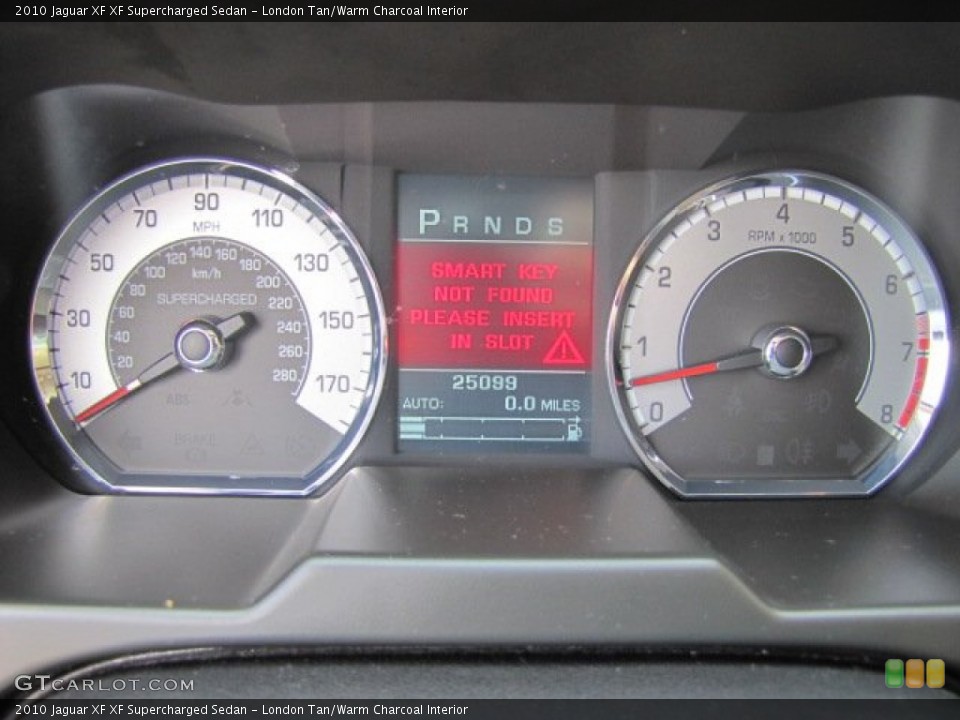 London Tan/Warm Charcoal Interior Gauges for the 2010 Jaguar XF XF Supercharged Sedan #63653317