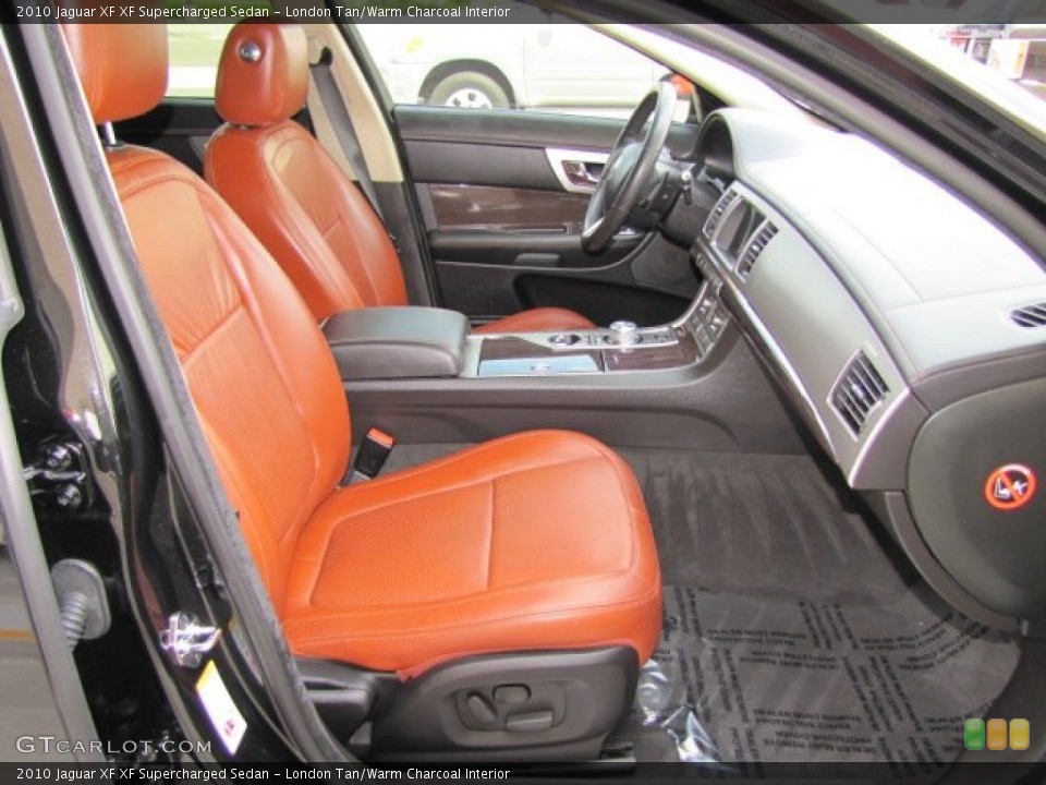 London Tan/Warm Charcoal Interior Photo for the 2010 Jaguar XF XF Supercharged Sedan #63653389