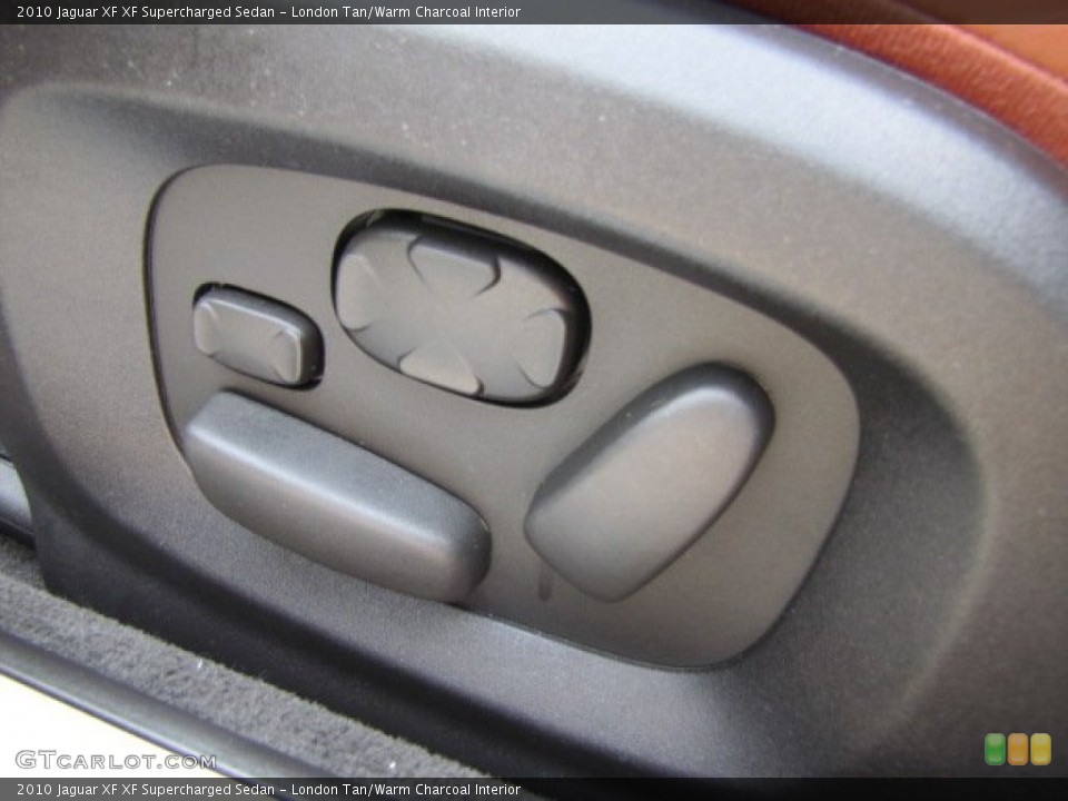 London Tan/Warm Charcoal Interior Controls for the 2010 Jaguar XF XF Supercharged Sedan #63653569