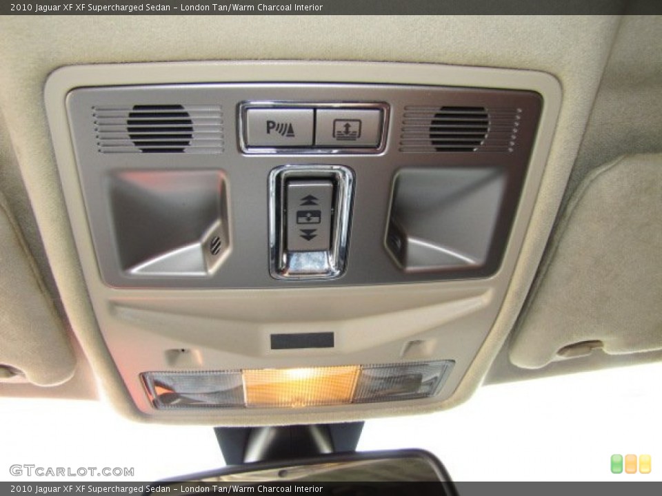 London Tan/Warm Charcoal Interior Controls for the 2010 Jaguar XF XF Supercharged Sedan #63653578