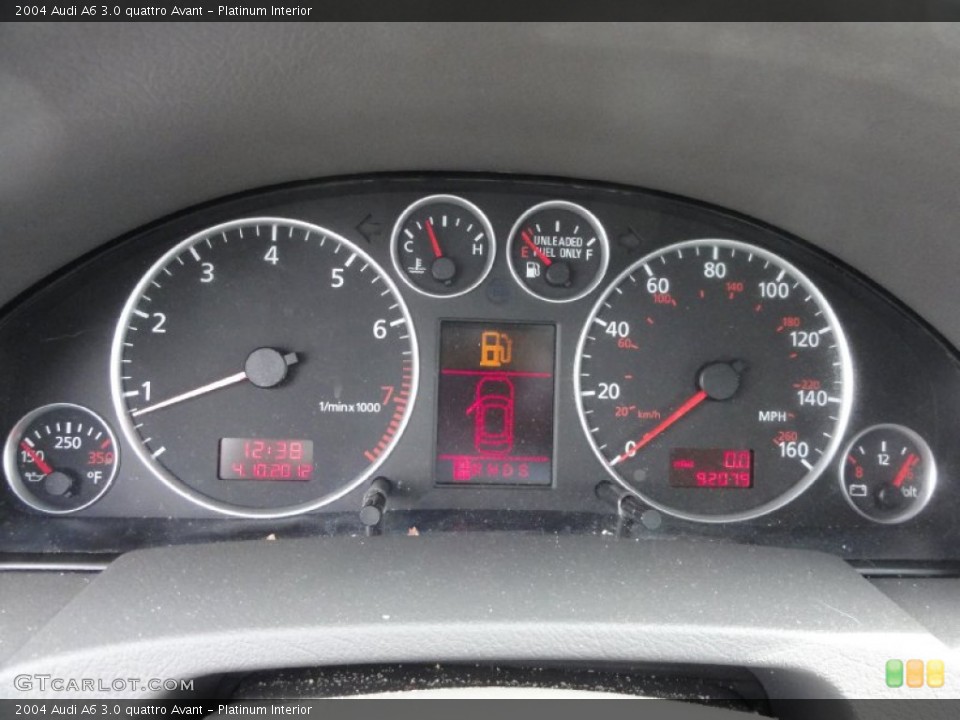 Platinum Interior Gauges for the 2004 Audi A6 3.0 quattro Avant #63653821