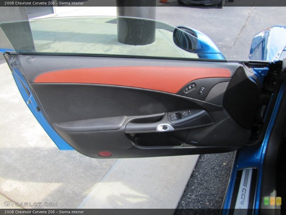 Sienna Interior Door Panel for the 2008 Chevrolet Corvette Z06 #63657805