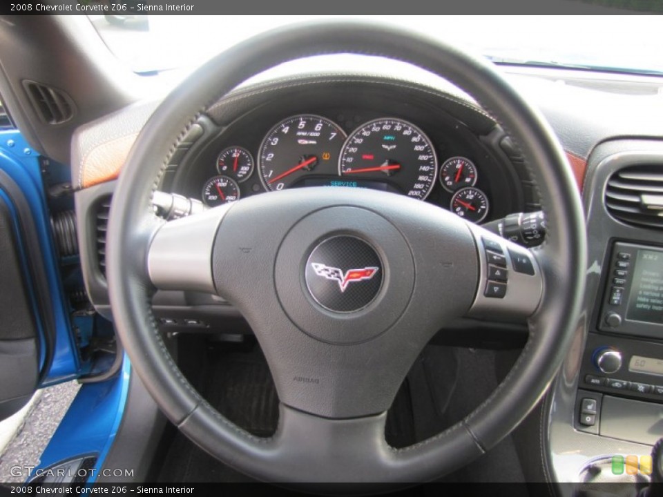 Sienna Interior Steering Wheel for the 2008 Chevrolet Corvette Z06 #63657823