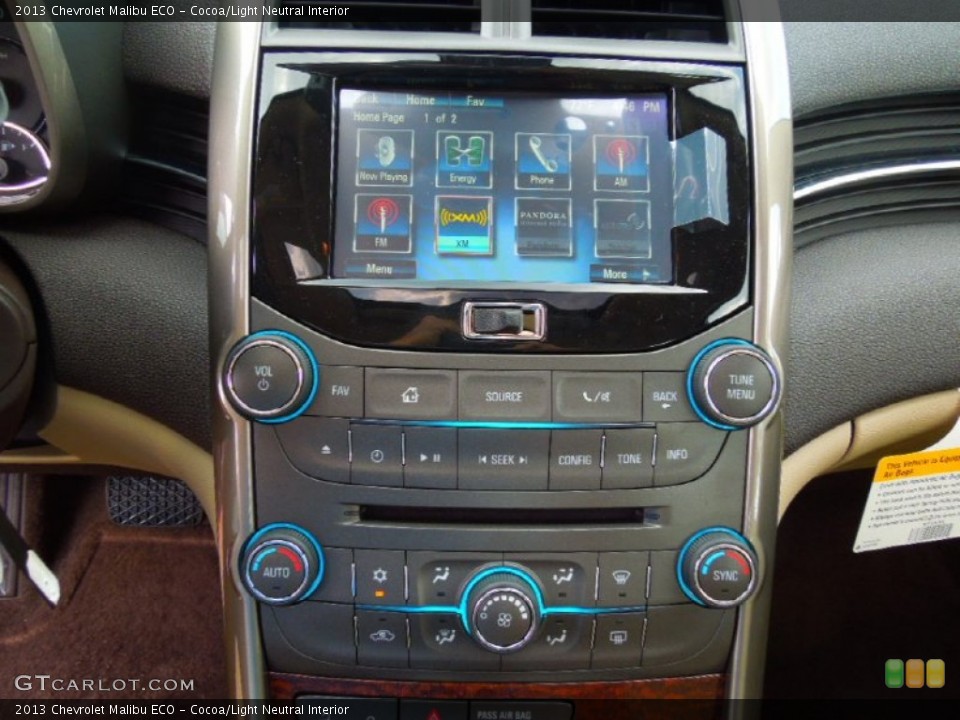 Cocoa/Light Neutral Interior Controls for the 2013 Chevrolet Malibu ECO #63659014
