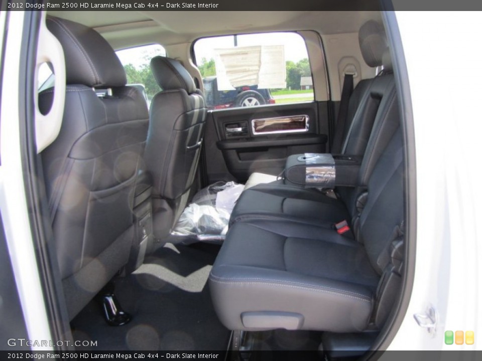 Dark Slate Interior Rear Seat for the 2012 Dodge Ram 2500 HD Laramie Mega Cab 4x4 #63661699