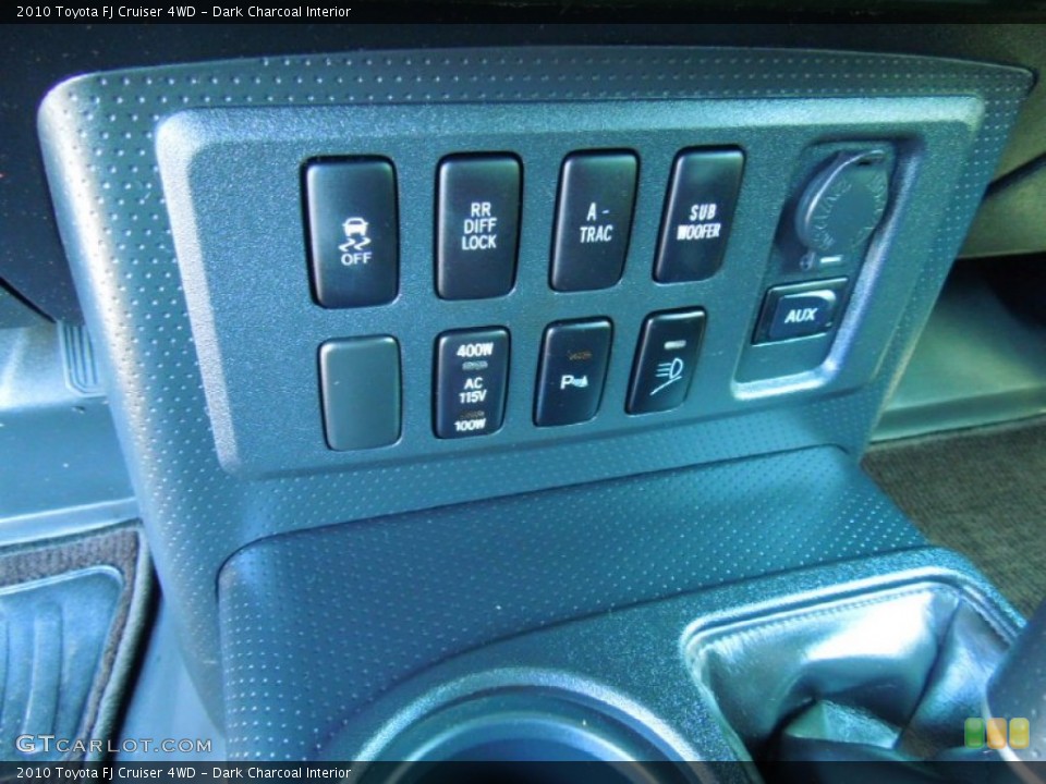 Dark Charcoal Interior Controls for the 2010 Toyota FJ Cruiser 4WD #63664735