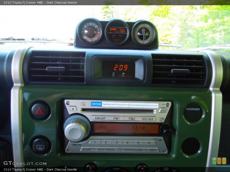 Dark Charcoal Interior Controls for the 2010 Toyota FJ Cruiser 4WD #63664762