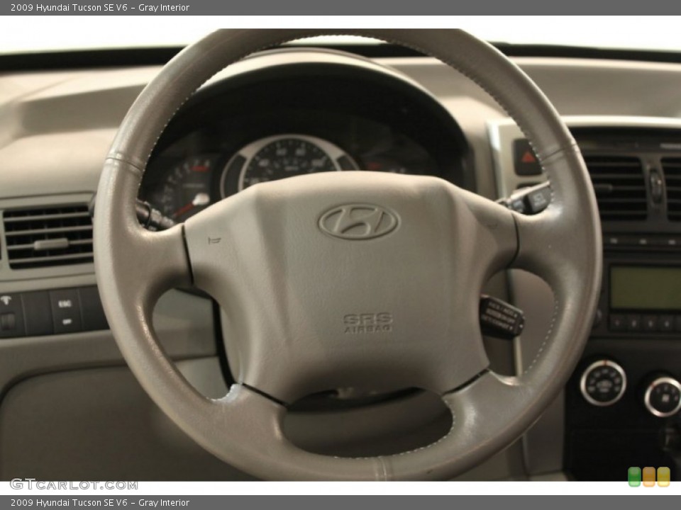 Gray Interior Steering Wheel for the 2009 Hyundai Tucson SE V6 #63667465