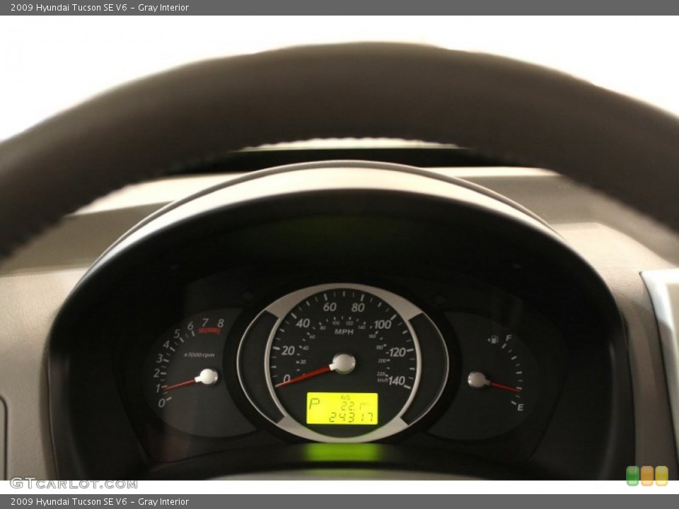 Gray Interior Gauges for the 2009 Hyundai Tucson SE V6 #63667468