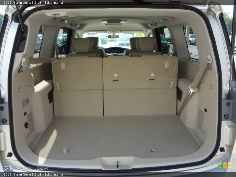Beige Interior Trunk for the 2012 Nissan Quest 3.5 LE #63676048