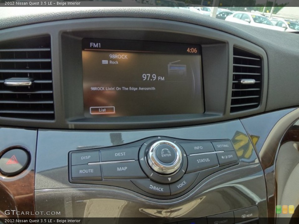 Beige Interior Controls for the 2012 Nissan Quest 3.5 LE #63676158