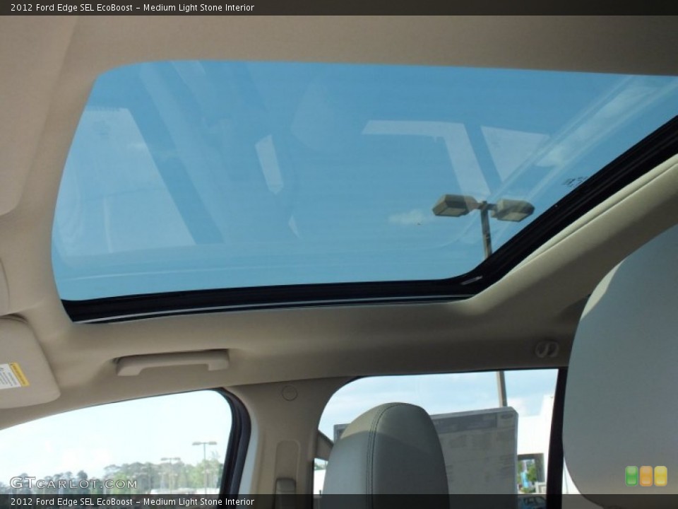 Medium Light Stone Interior Sunroof for the 2012 Ford Edge SEL EcoBoost #63676275