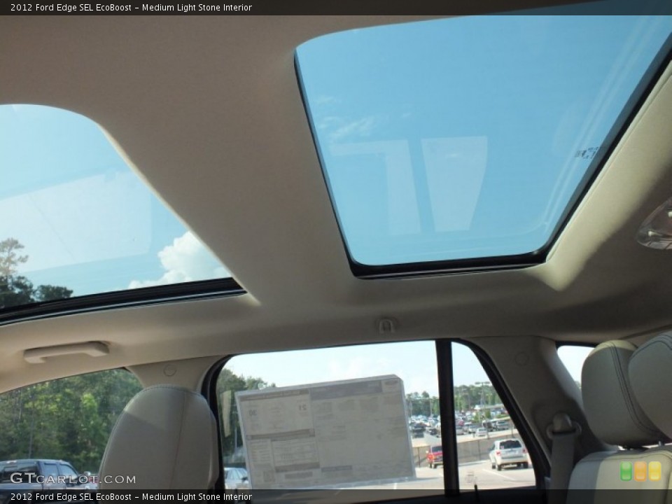 Medium Light Stone Interior Sunroof for the 2012 Ford Edge SEL EcoBoost #63676281