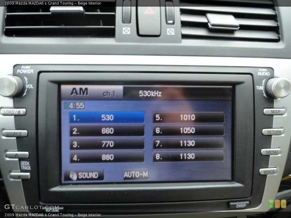 Beige Interior Controls for the 2009 Mazda MAZDA6 s Grand Touring #63678747