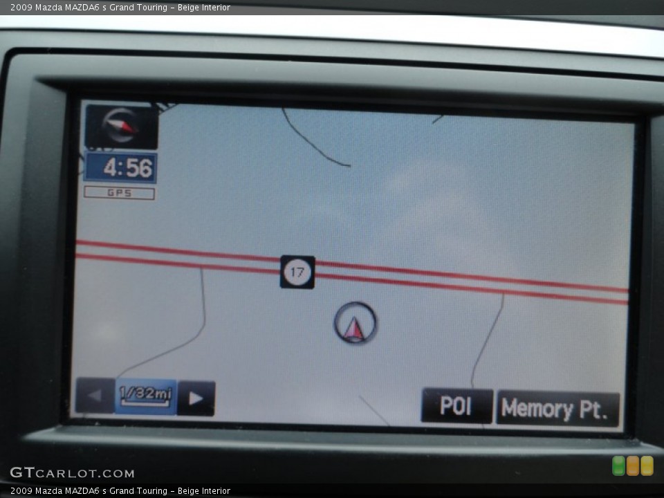 Beige Interior Navigation for the 2009 Mazda MAZDA6 s Grand Touring #63678772