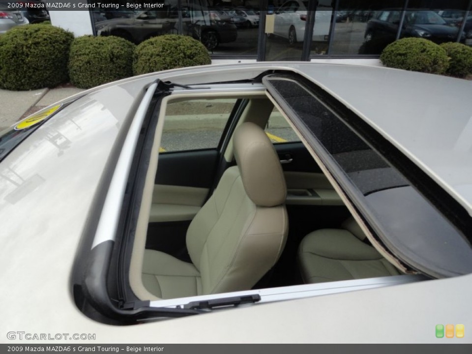 Beige Interior Sunroof for the 2009 Mazda MAZDA6 s Grand Touring #63678843