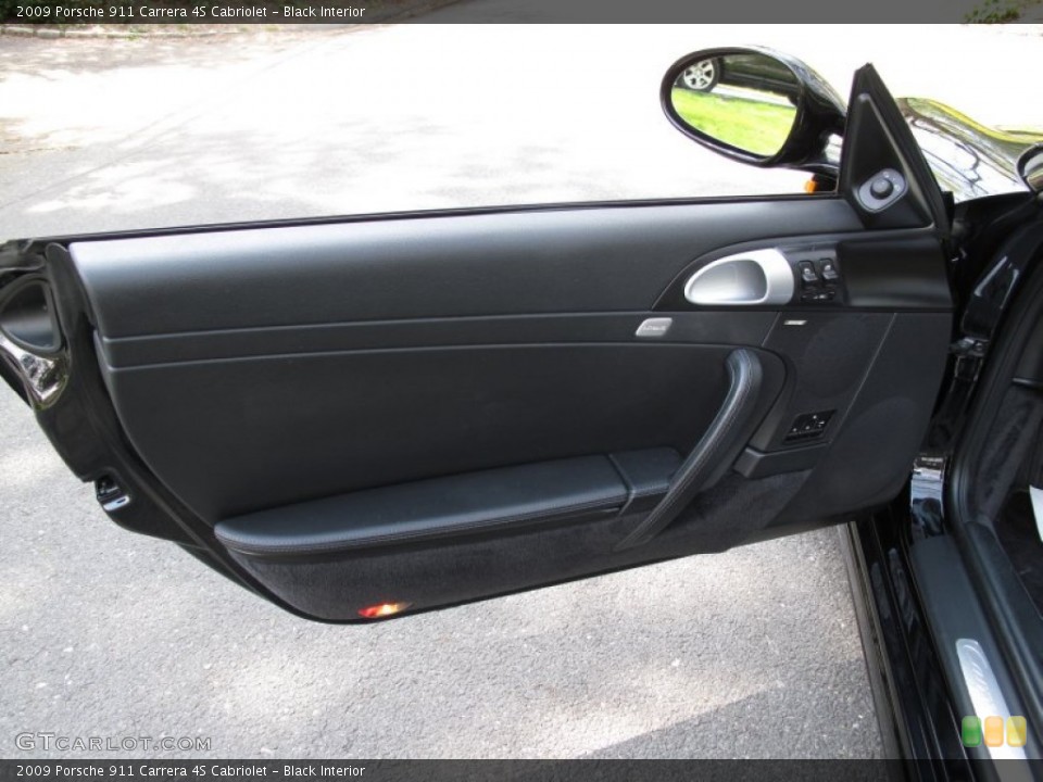 Black Interior Door Panel for the 2009 Porsche 911 Carrera 4S Cabriolet #63679926