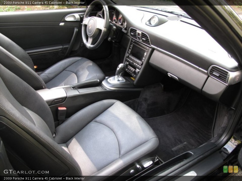 Black Interior Photo for the 2009 Porsche 911 Carrera 4S Cabriolet #63679935