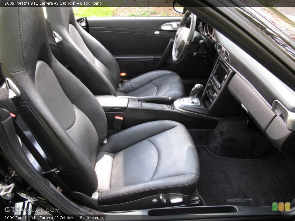 Black Interior Photo for the 2009 Porsche 911 Carrera 4S Cabriolet #63679944